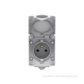1 Gang French Power Outlet with Shutter